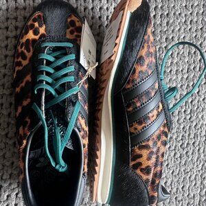 adidas Originals SL 72 OG Sneakers in Leopard print - Black/Cream/Green sz.W9
